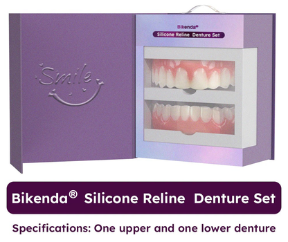 ✅Official Store | Bikenda® Silicone Reline Denture Set 🧑🏼‍⚕️American Dental Association (BDA) Recommendation 🍀 🍀