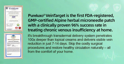 🇬🇧👨‍⚕️✅Pureluxo® VenoEase Soluble Microneedle Patch⚡Instant Relief, Long-Term Results 🔥