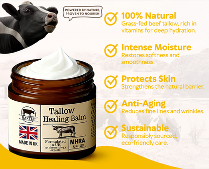 HARTEE® Tallow Healing Balm🐄（GMP Facility • FDA-Registered • Dermatologist Tested👨‍⚕️）Soothe eczema, psoriasis & rosacea—without steroids.🐄