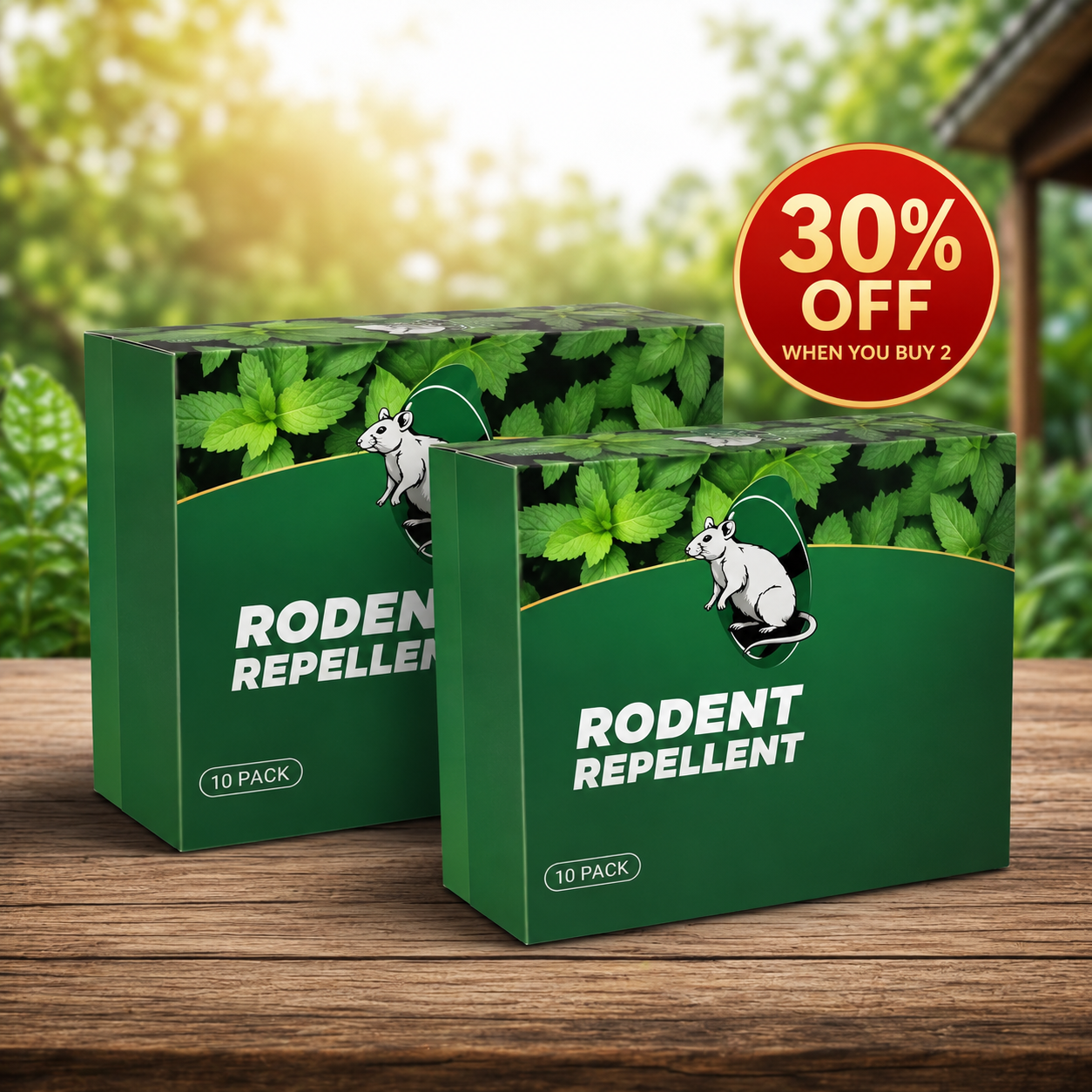 LAST DAY SALE 50%OFF💥🟢Healrize®Natural Peppermint Rodent Repellent Tablets – 10 Pack