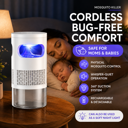 BVJ®🦟 49% OFF! UV Mosquito Killer Lamp – quiet, USB, chemical-free. 50K+ sold! 🔇🌙