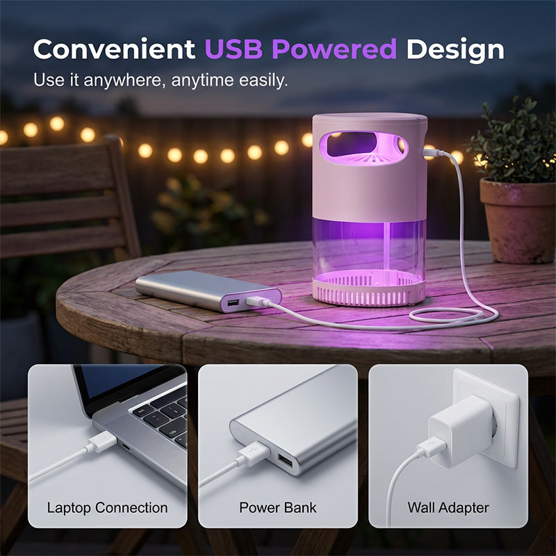 BVJ®🦟 49% OFF! UV Mosquito Killer Lamp – quiet, USB, chemical-free. 50K+ sold! 🔇🌙